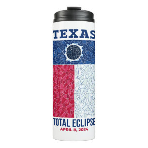 Termo Tumblador térmico del eclipse total de Texas