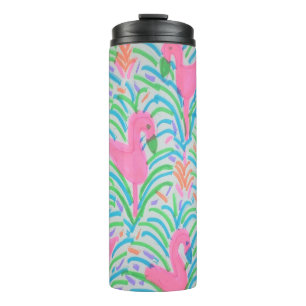 Termo Tumblador térmico del Fiesta de la jungla Flaming