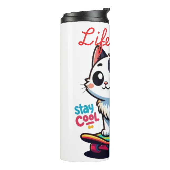 Termo Tumblador térmico del gato de corte de Guay (Rotado hacia la izquierda)