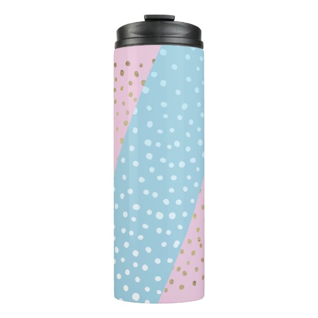 Termo Tumblador térmico del patrón de punto de bronce bl (Anverso)