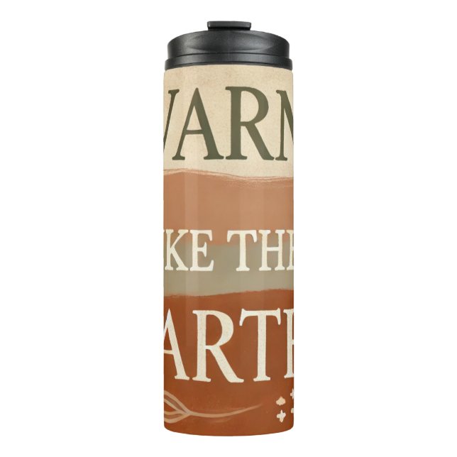 Termo Tumblador térmico estético acogedor | Tones de tie (Anverso)