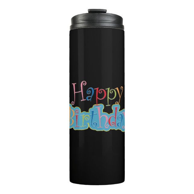 Termo Tumblador térmico feliz cumpleaños (Anverso)