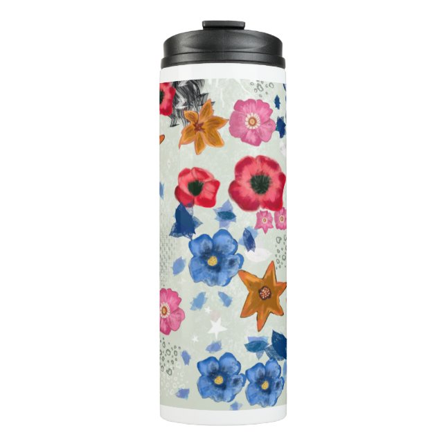 Termo Tumblador térmico floral (Anverso)
