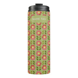 Termo Tumblador térmico floral con mossy Bloom