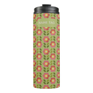 Termo Tumblador térmico floral con mossy Bloom