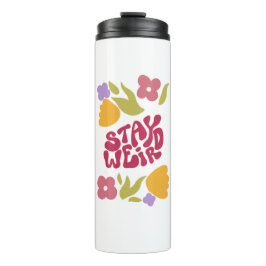 Termo Tumblador térmico floral de Stay Weird