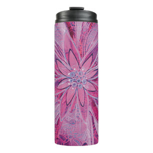 Termo Tumblador térmico floral único