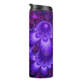 Termo Tumblador térmico fractal de flor