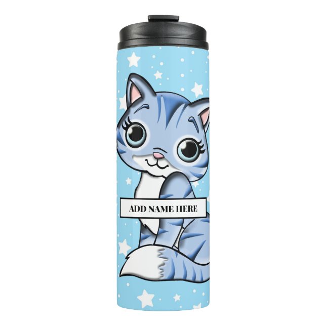 Termo Tumblador térmico gatito personalizado (Anverso)