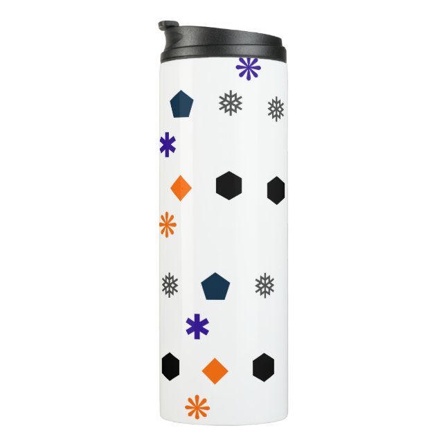 Termo Tumblador térmico geométrico personalizado (Rotado hacia la derecha)
