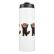 Tumblador térmico Panda Rojo
