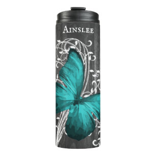 Termo Tumblador térmico personalizado de mariposa rusa v