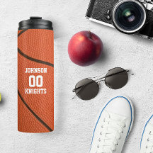 Tumblador térmico personalizado del baloncesto