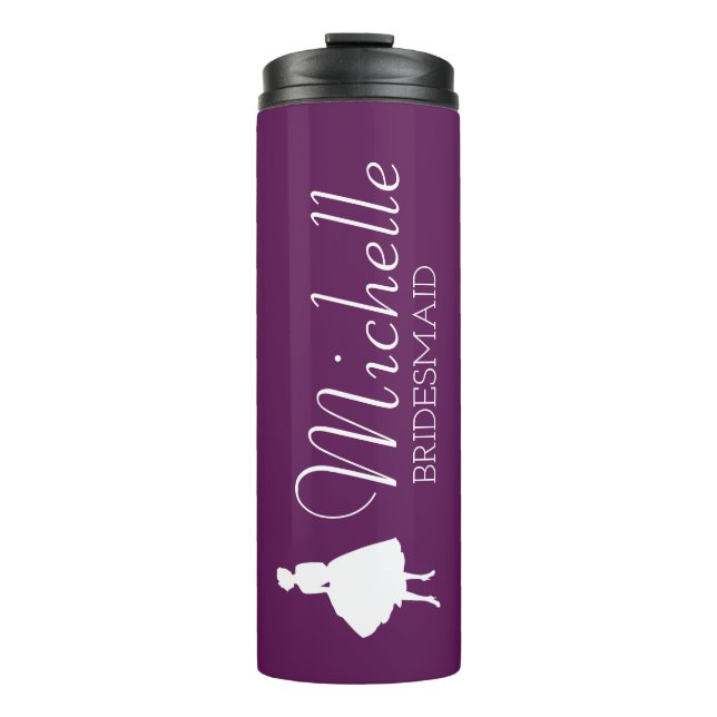 Termo Tumble termal de la dama de honor personalizada Ru (Anverso)