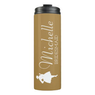 Termo Tumble termal de la dama de honor personalizada Ru
