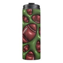 Tumbler 3D Inflado De La Esfera Del Fútbol De Burb