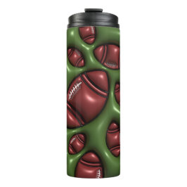 Termo Tumbler 3D Inflado De La Esfera Del Fútbol De Burb