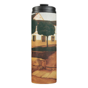 Termo Tumbler artístico de "La calle en Ávila" de Rivera