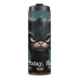 Termo Tumbler con diseño de gato divertido