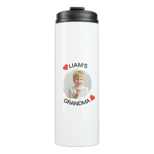 Termo Tumbler de abuela personalizada - rostro de niño P