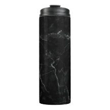 Tumbler de acero inoxidable de mármol negro
