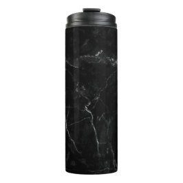 Termo Tumbler de acero inoxidable de mármol negro