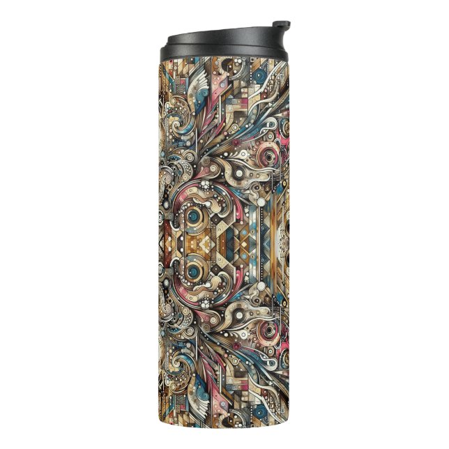 Termo Tumbler de alta decoración (Rotado hacia la izquierda)