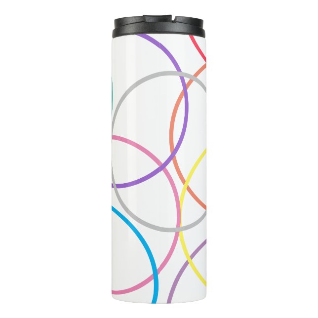 Termo Tumbler de anillos coloridos (Reverso)