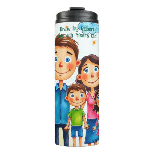Termo Tumbler de arte infantil personalizado - Niño pers