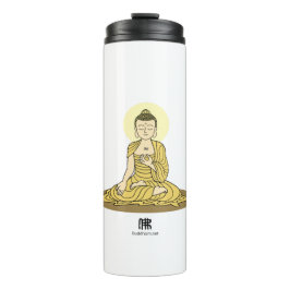 Termo Tumbler de Buda de la Serenidad Dorada