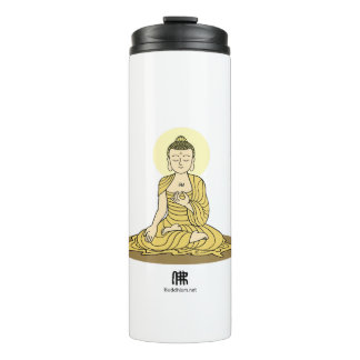Termo Tumbler de Buda de la Serenidad Dorada