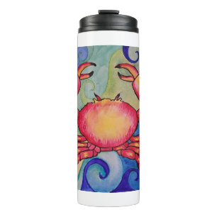Termo Tumbler de cangrejo feliz