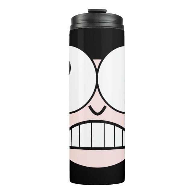 Termo Tumbler de cara divertida para niños (Anverso)