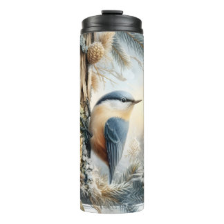 Termo Tumbler de color de agua del pájaro del pájaro de