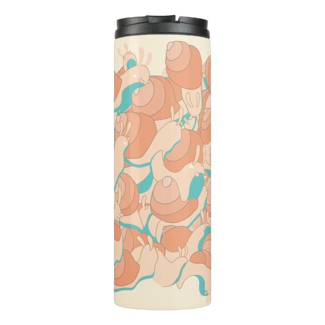 Termo Tumbler de diseño de caracol (Reverso)