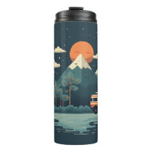 Tumbler de diseño de viajes