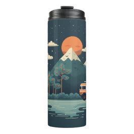 Termo Tumbler de diseño de viajes