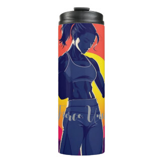 Termo Tumbler de fitness para mujeres fuertes - Workou m