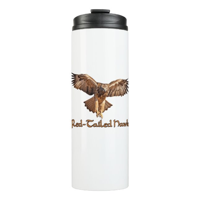 Termo Tumbler de Hawk con cola roja (Anverso)