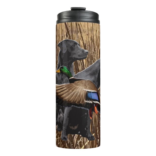 Termo Tumbler de Labrador, Tumbler de cacería de pato (Anverso)