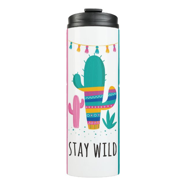 Termo Tumbler De Llama Salvaje, Tumbler Aislado, (Anverso)