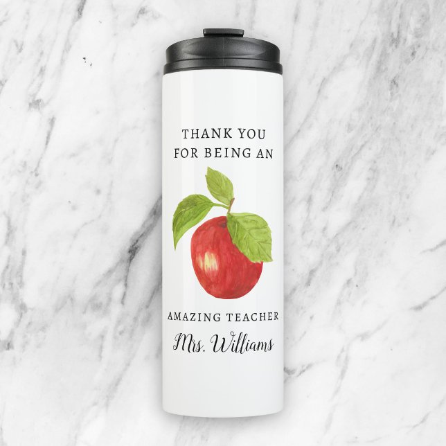 Termo Tumbler de nombre de apreciación del profesor de A (Subido por el creador)
