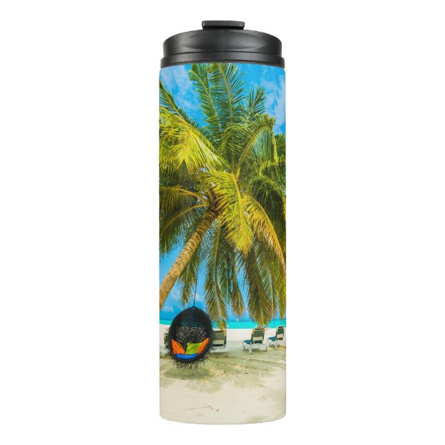 Termo Tumbler de nombre personalizado de la playa de Mal (Anverso)