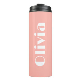 Termo Tumbler de nombre personalizado de texto retro min