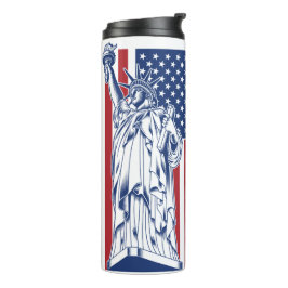 Termo Tumbler de nombre personalizado de USA Liberty