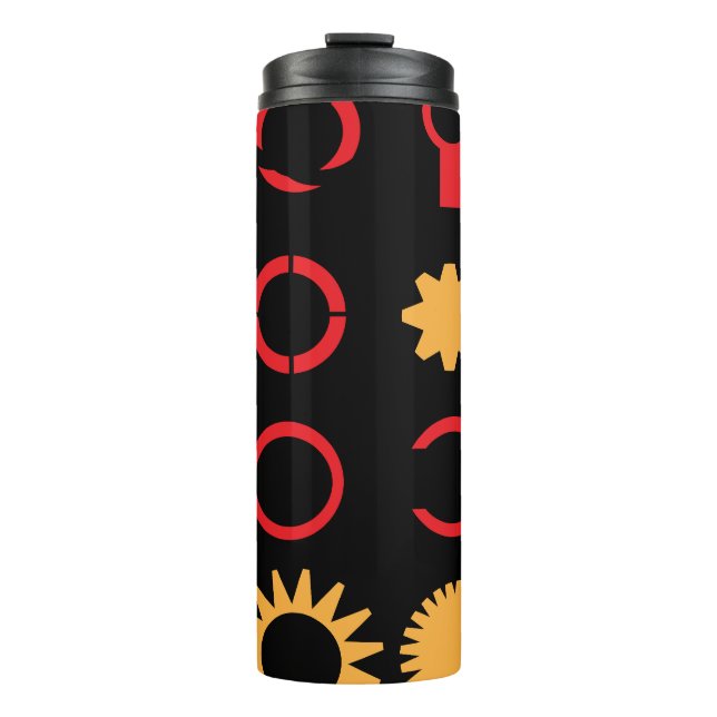 Termo Tumbler de ornamento de patrón de engranaje (Anverso)