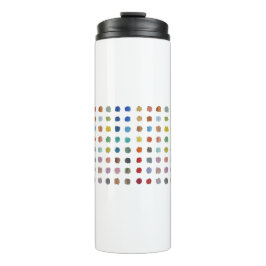 Termo Tumbler de puntos colorido - puntos pequeños