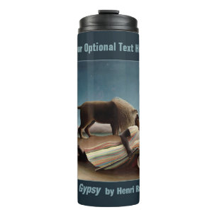 Termo Tumbler de texto del personalizado de arte gitano