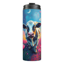 Tumbler de vaca El día de San Valentín acrílico