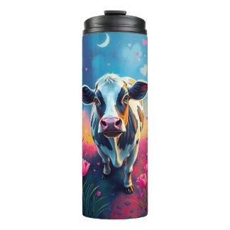 Termo Tumbler de vaca El día de San Valentín acrílico